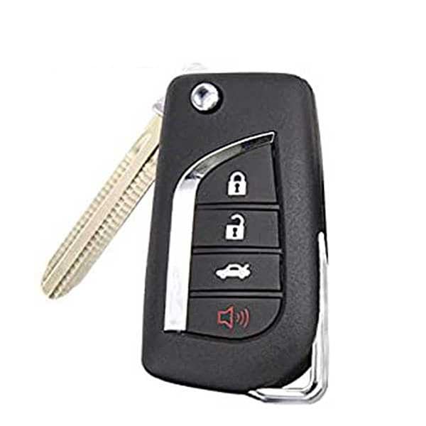 KeylessFactory:Remote Flip Keys:Toyota 4-Button Remote Flip Key (4D-67)